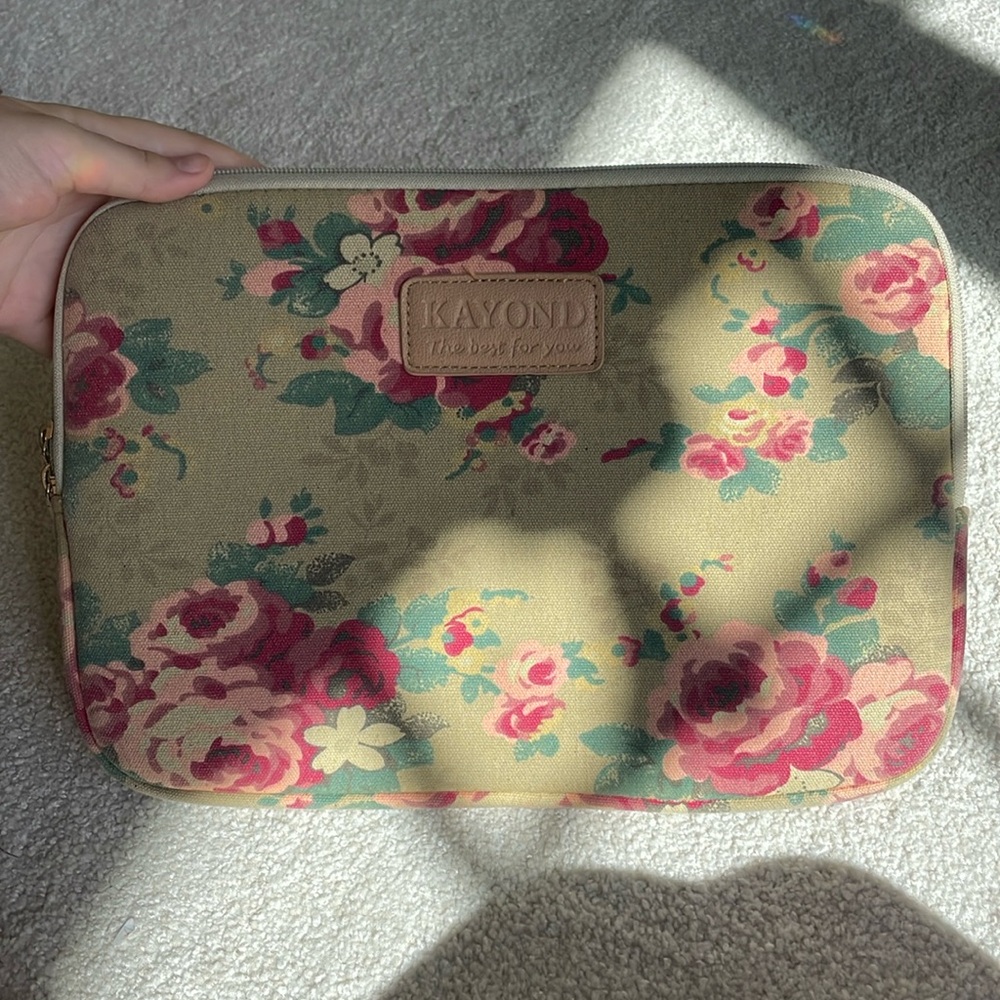 floral ipad/ mac soft case